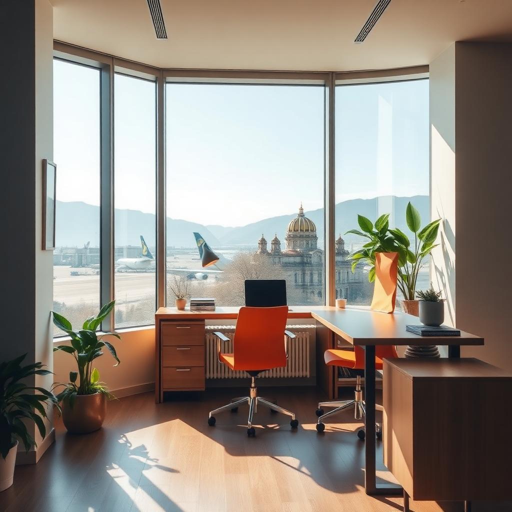 Modernes Büro der PartNET AG in Zürich-Flughafen
